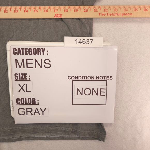 Modelo Short Sleeve Crew Neck Graphic T Shirt Mens Size Extra Large XL Gray - Picture 8 of 9